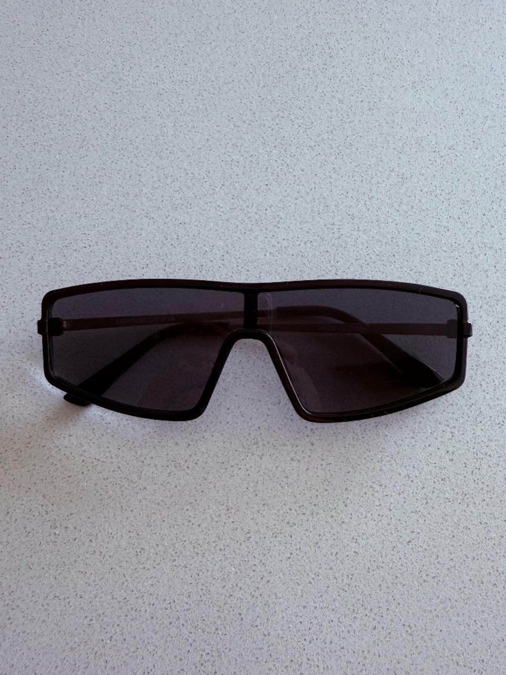 Black Futuristic Shield Sunglasses Gold Metal Arms Y2K Wraparound Unisex